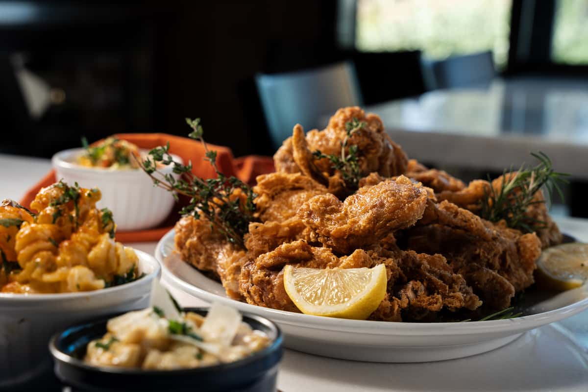 Bone-in Fried Chicken, served with two sides
