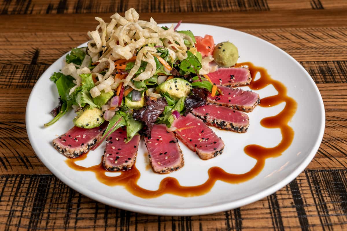 Sesame Crusted Tuna Ponzu Marinated Tuna Sesame Crusted Tuna Ahi