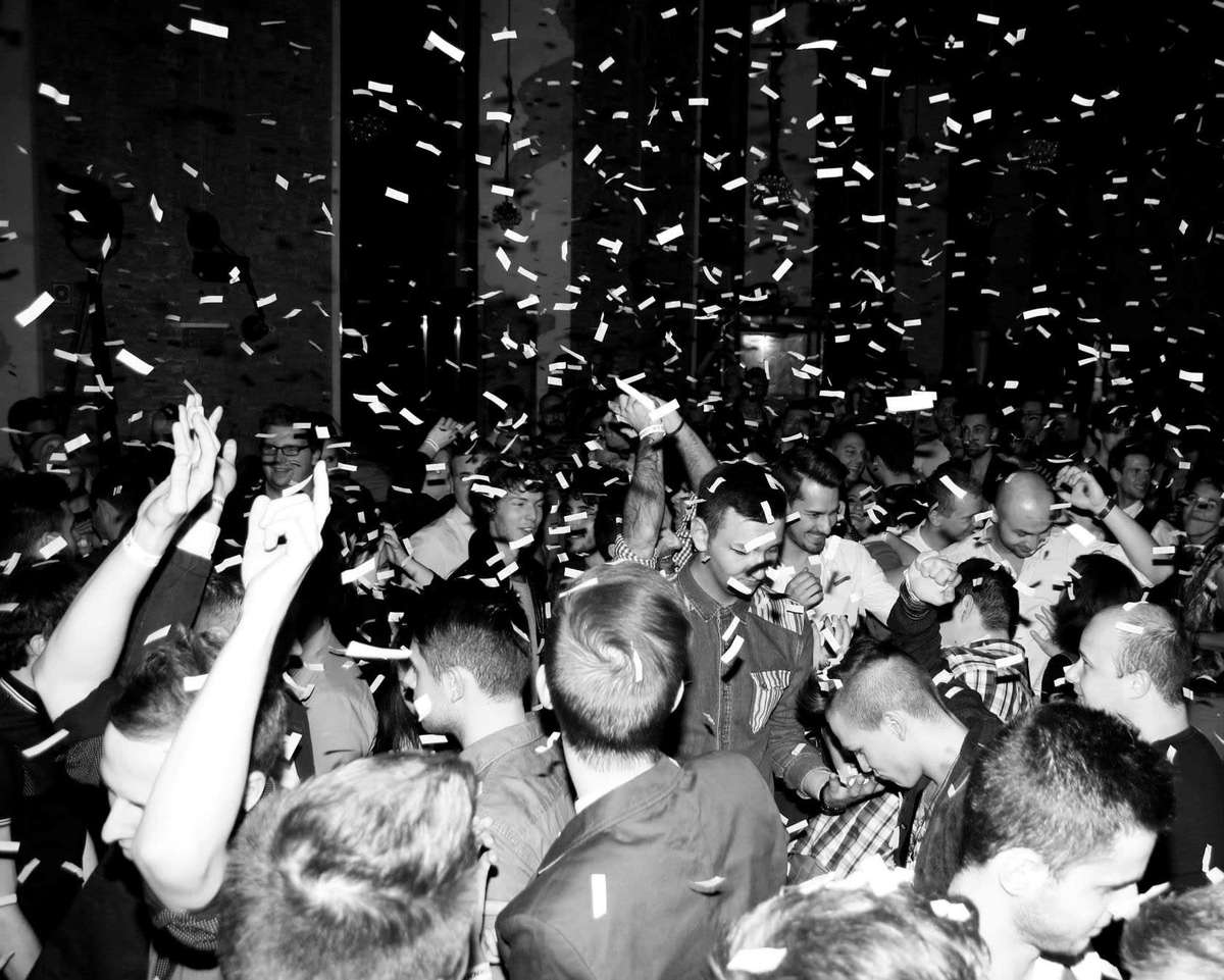 people celebrating a party