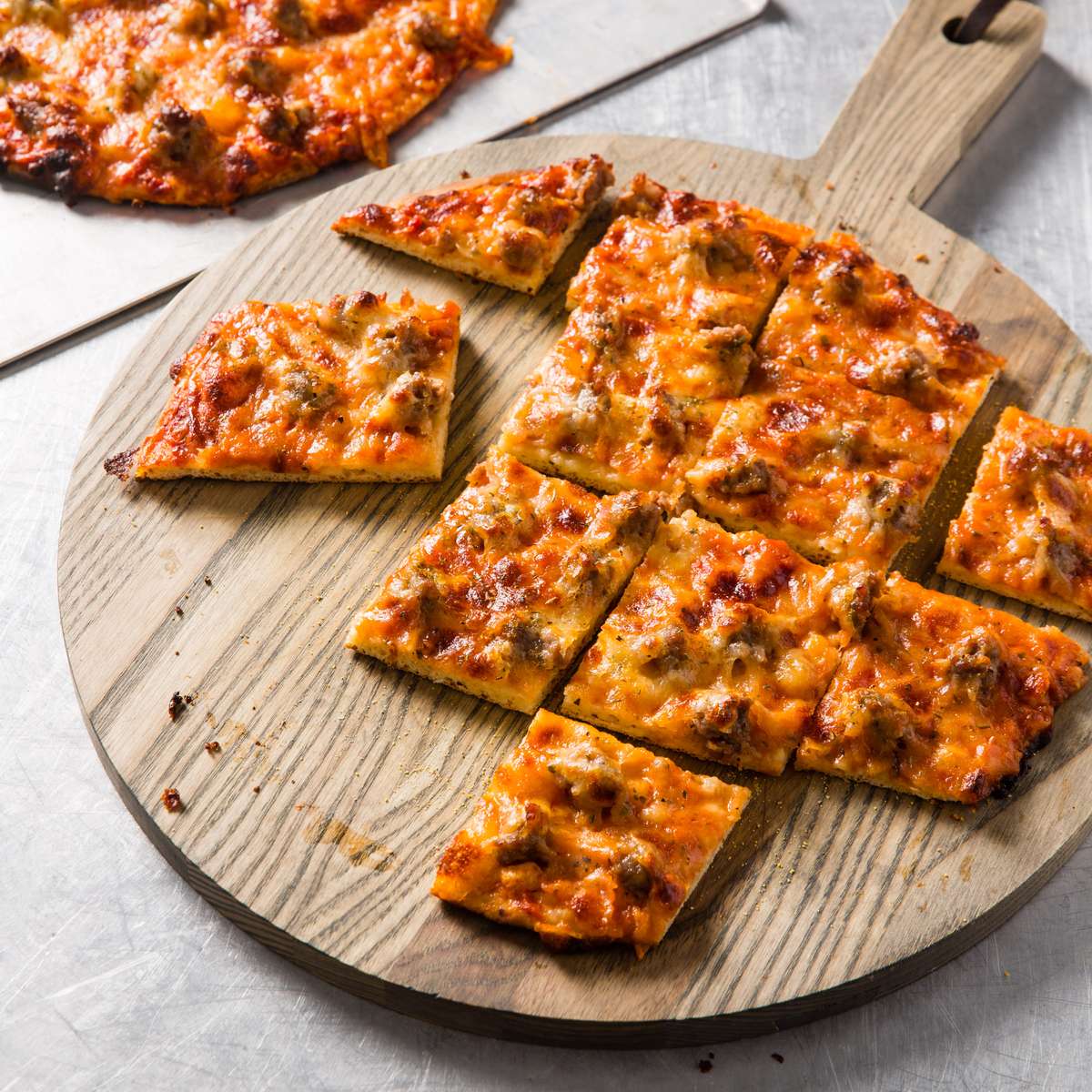 thin crust on paddle