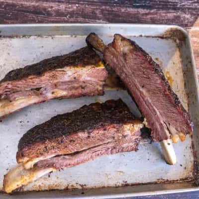 Sticky Smoked Dinosaur Ribs with Udon