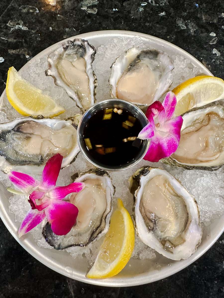 oysters on a half shell