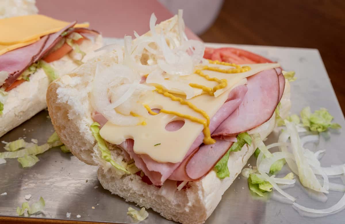 ham and cheese poboy