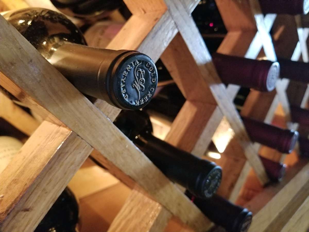 wine bottles