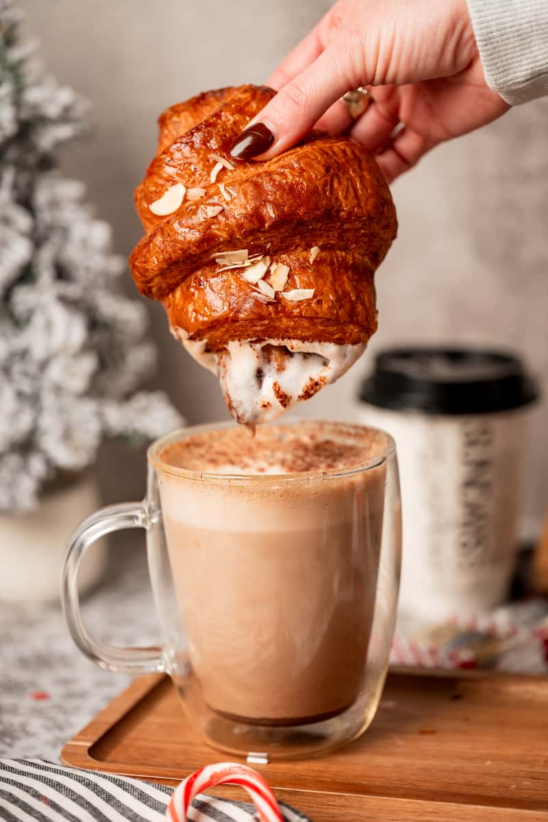 croissant and latte