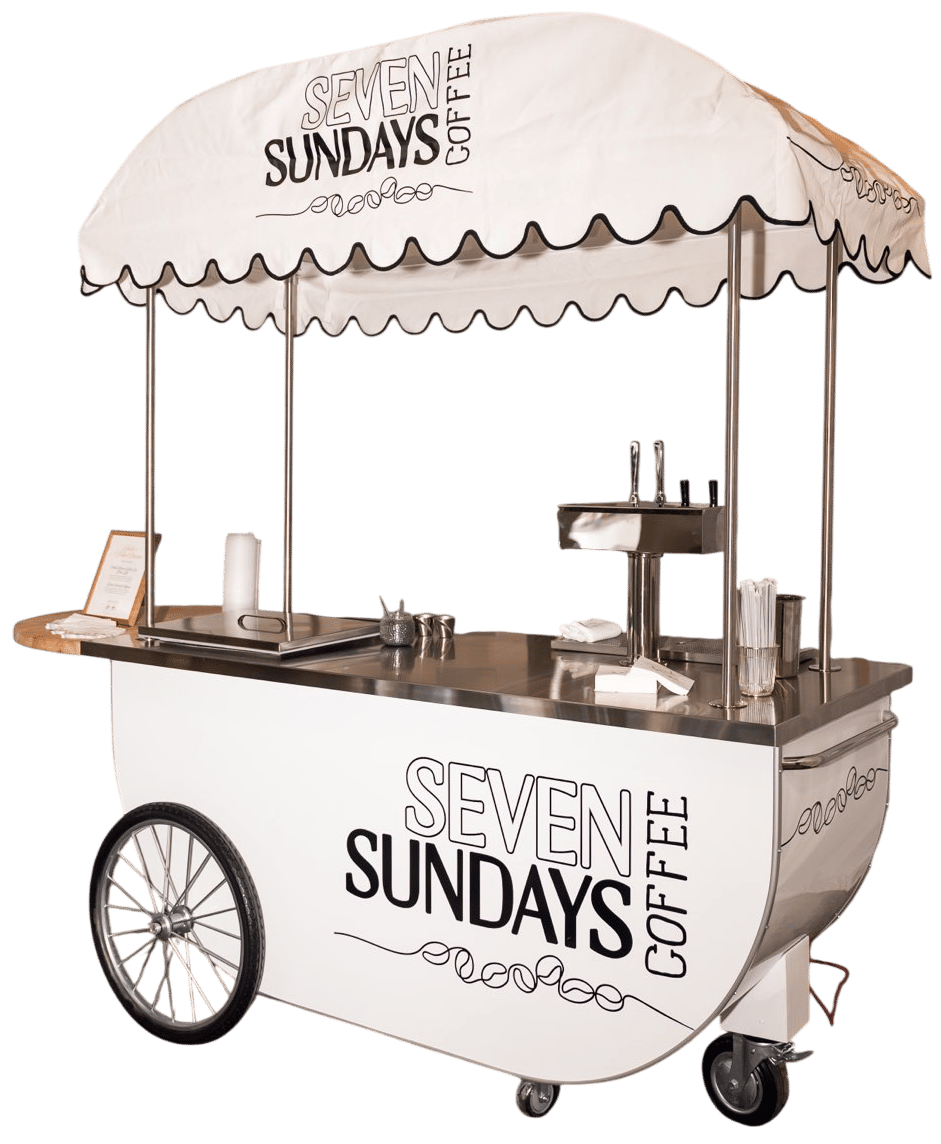 Seven Sundays Coffee on Wheels coffee cart