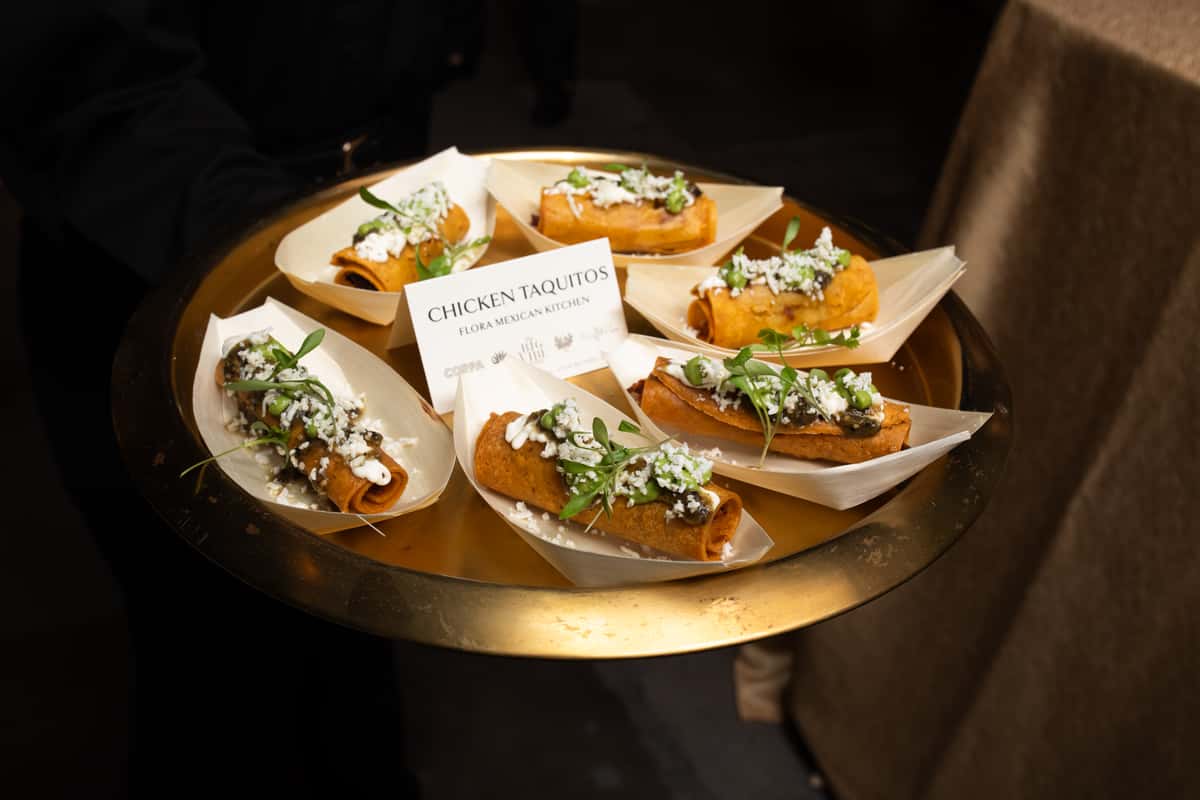 Passed Bites | Crispy Chicken Taquitos