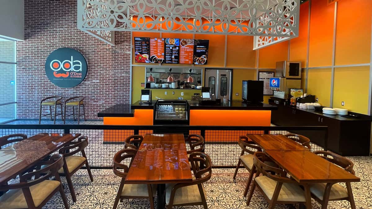 McKinney location interior dining area and front counter