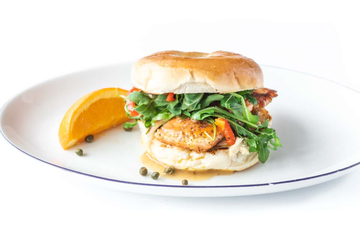 salmon bagel