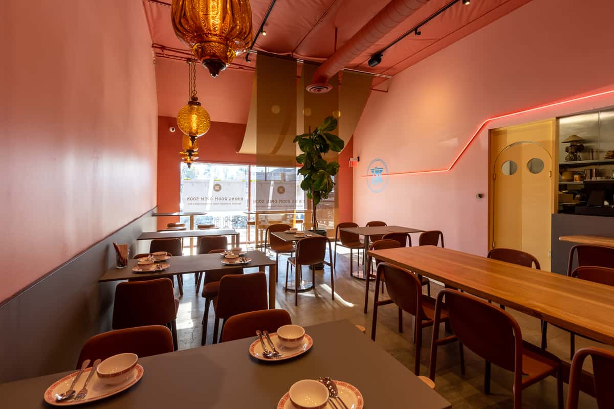 interior of tuk-tuk restaurant