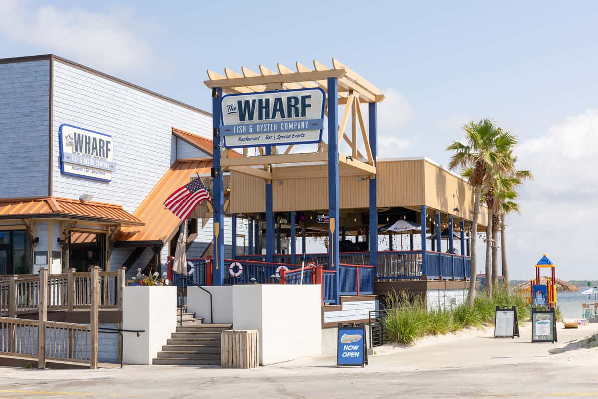 wharf front entrance