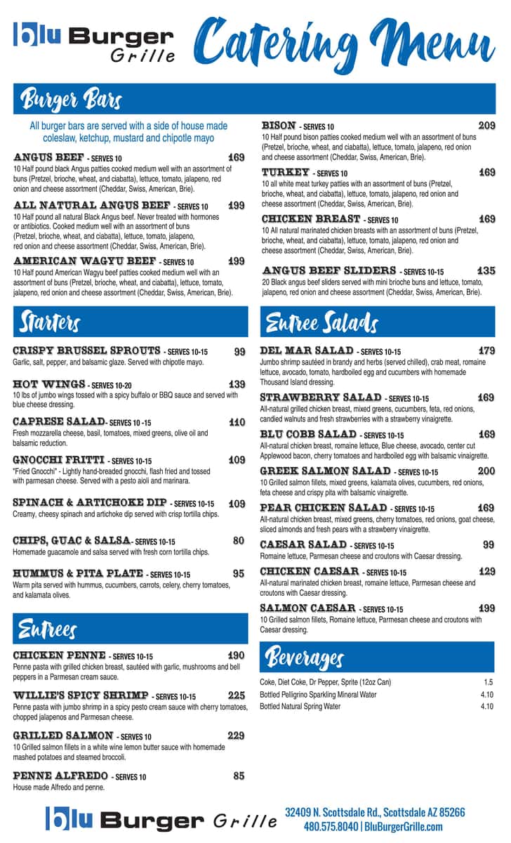 catering menu