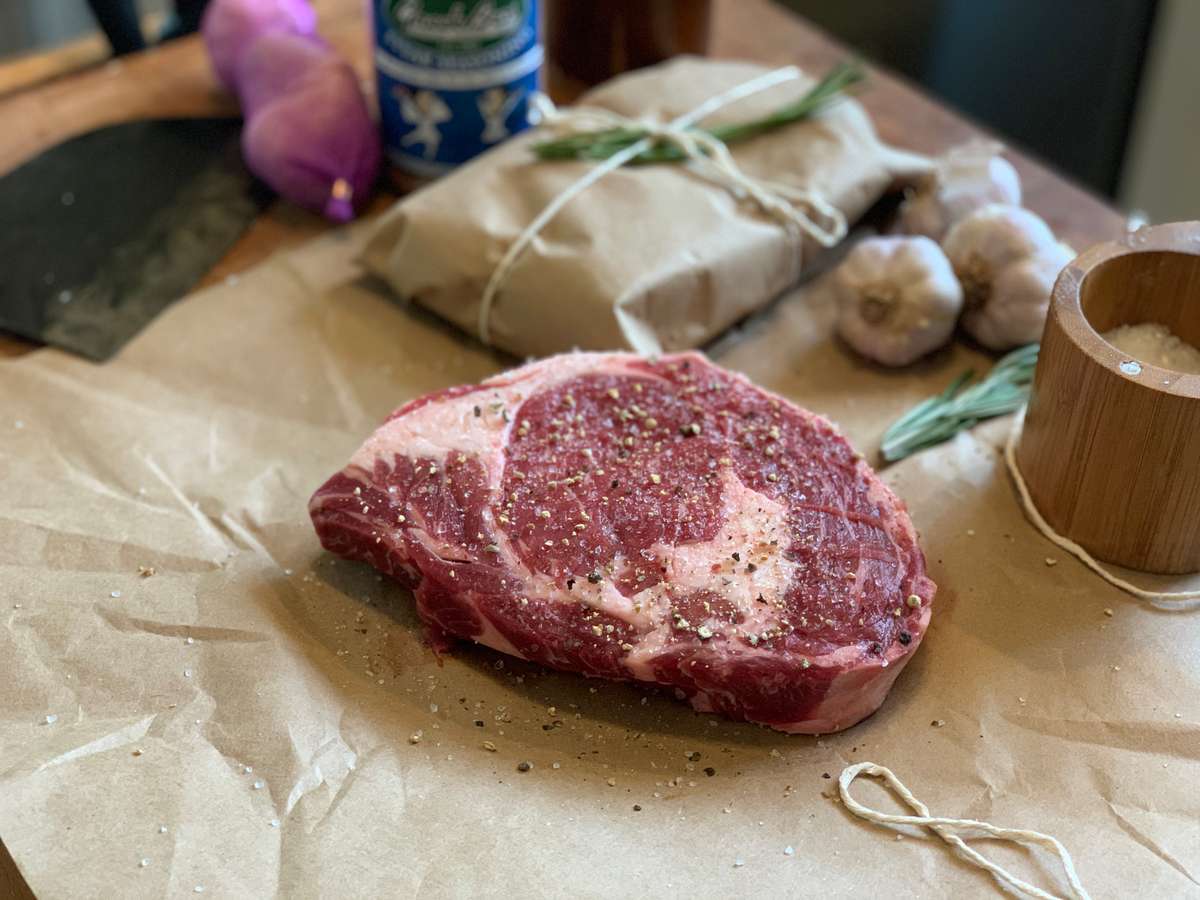 raw steak