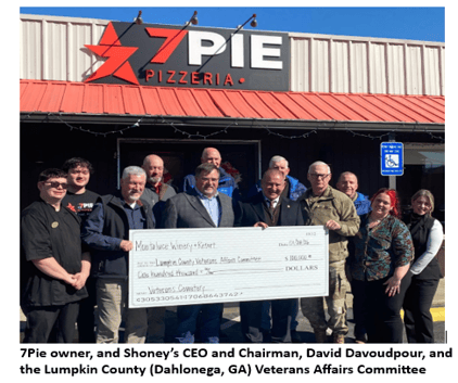 David Davoudpour Donating veterans cemetery