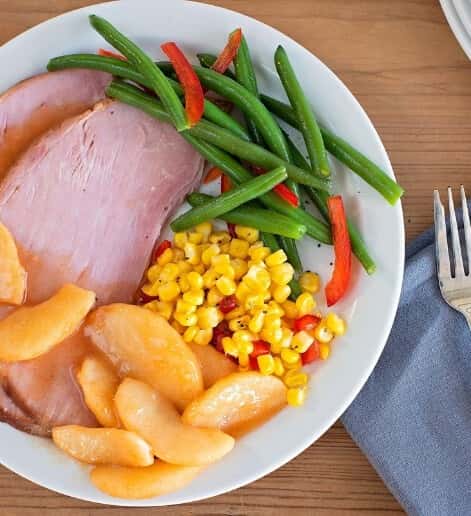 ham dinner with sides