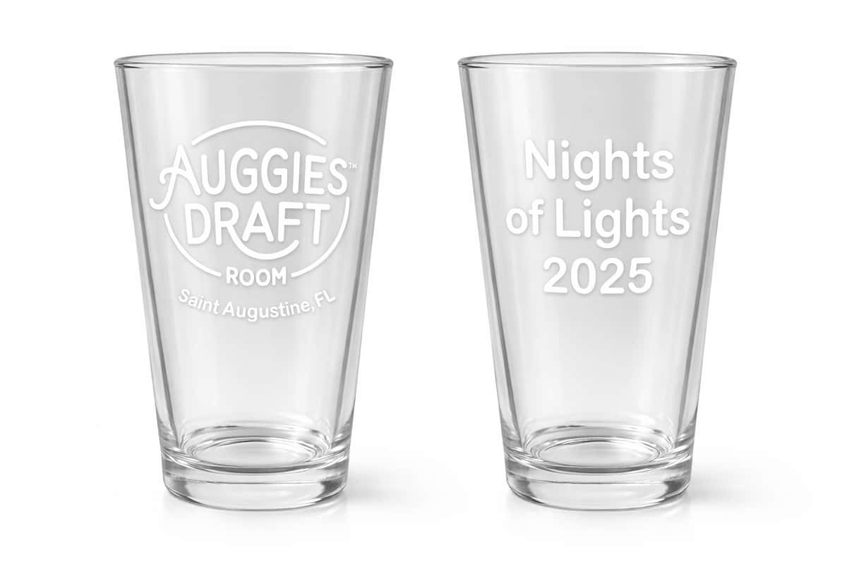 Auggies Nights of Light Pint Glass