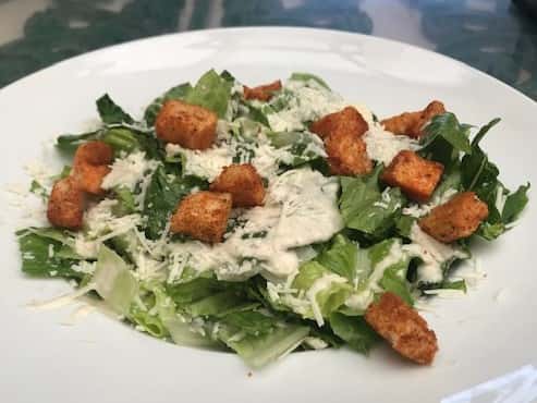 caesar salad with croutons