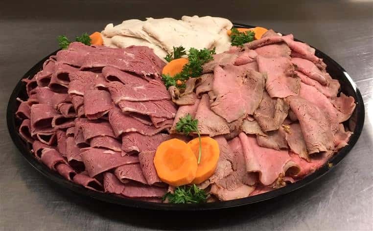 deli meat platter