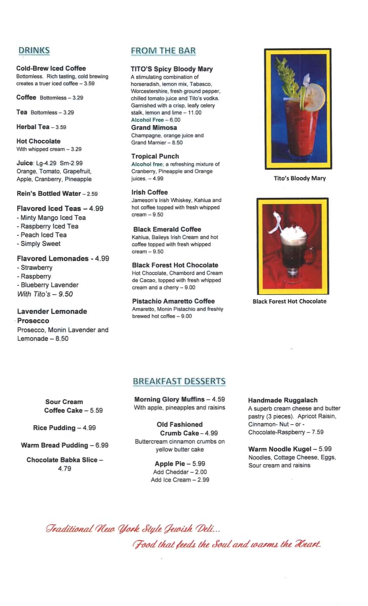 Breakfast Menu