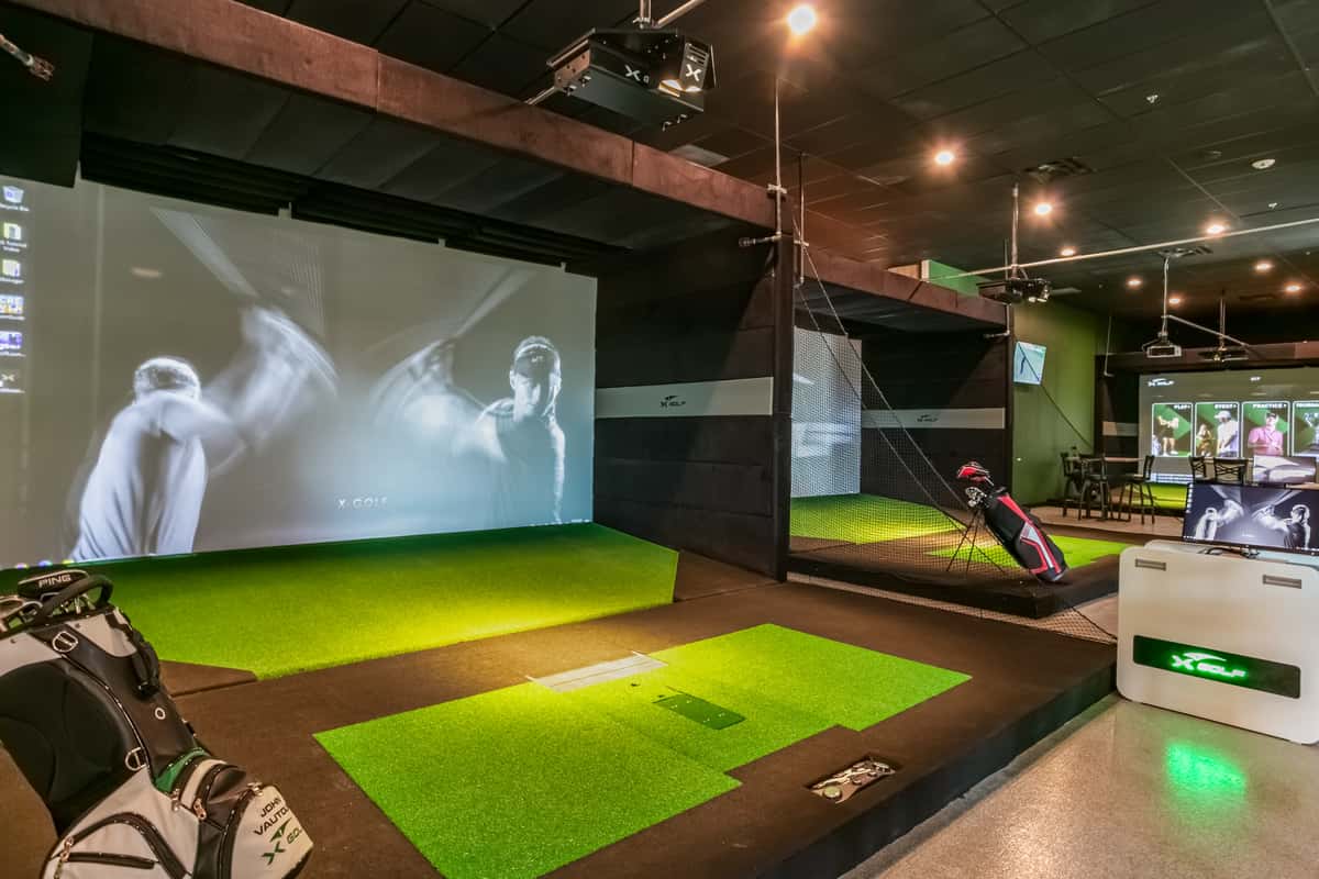 X-Golf indoor golf simulator