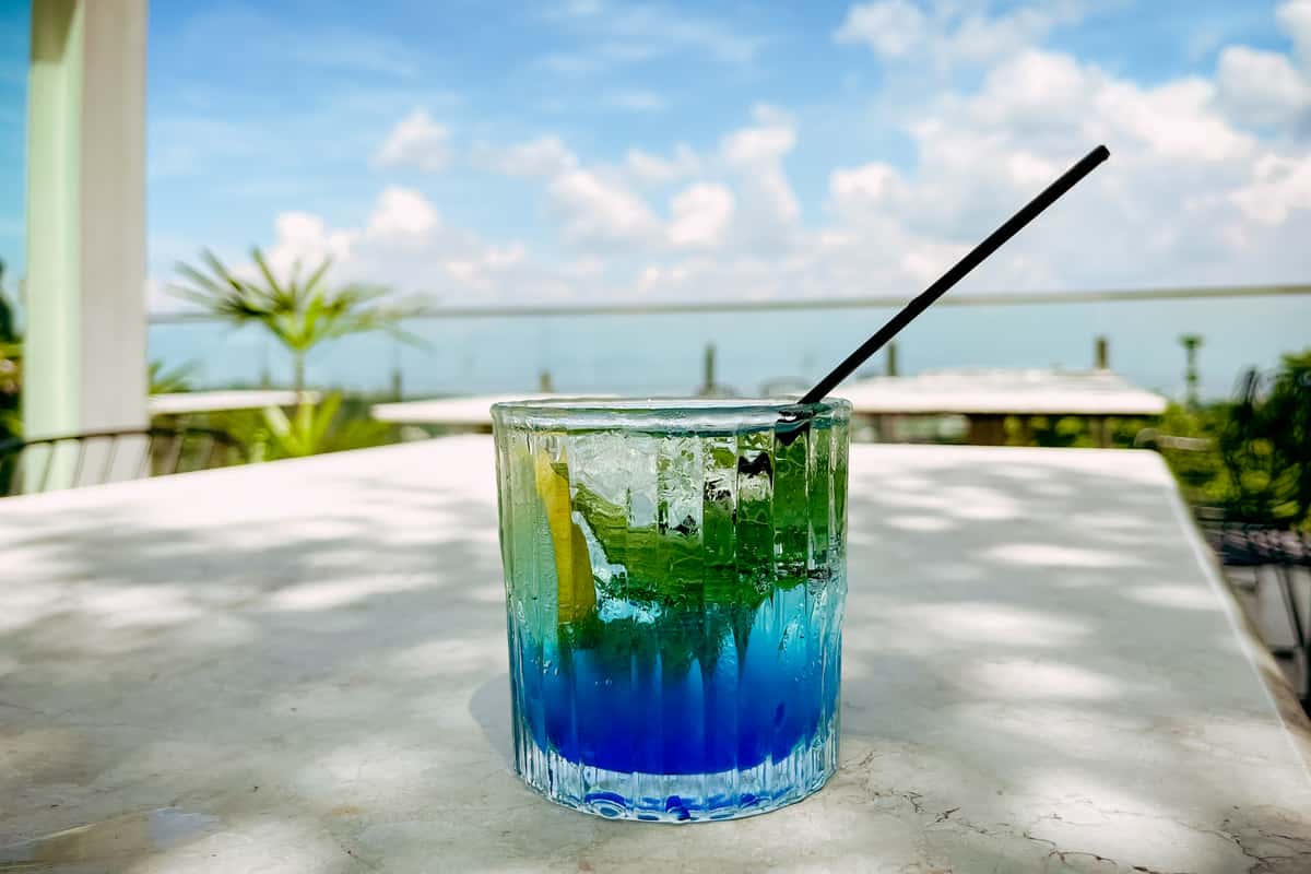 Blue cocktail