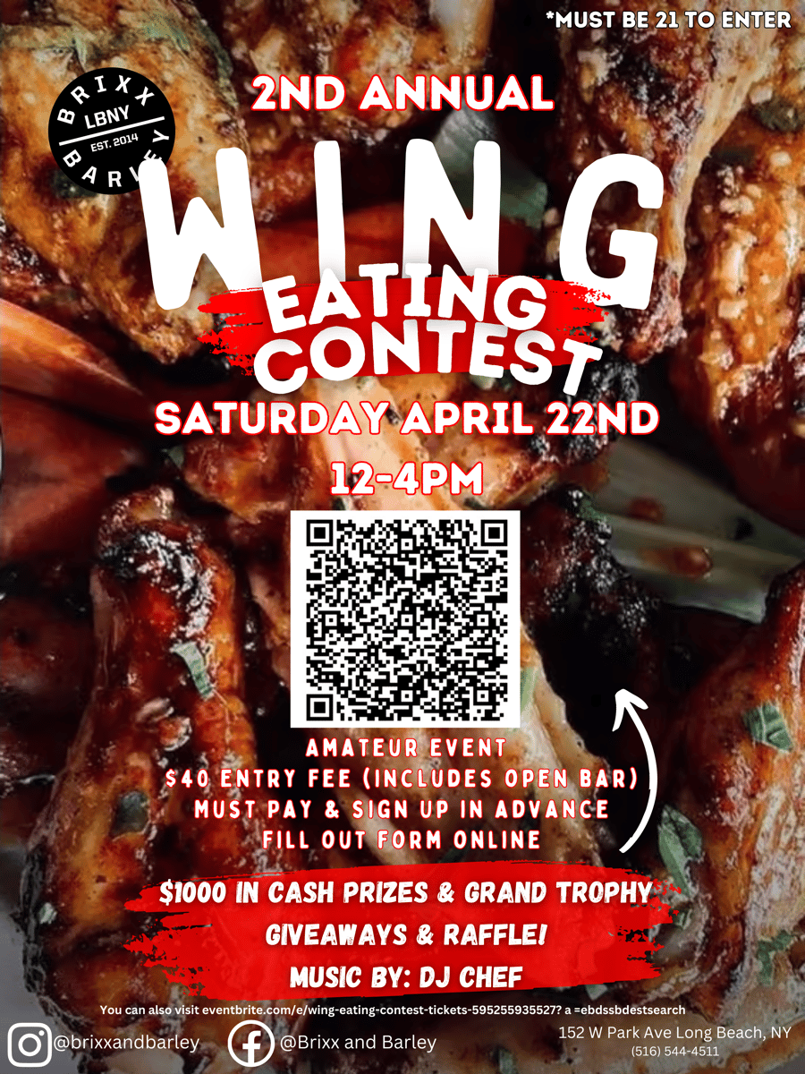 wing contest flyer