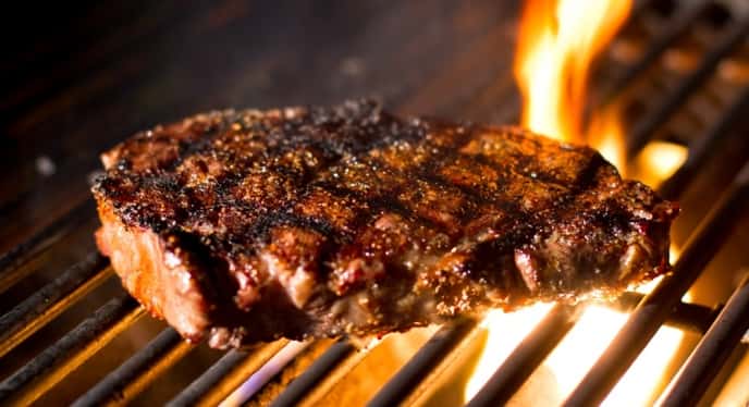 grilled steaks 