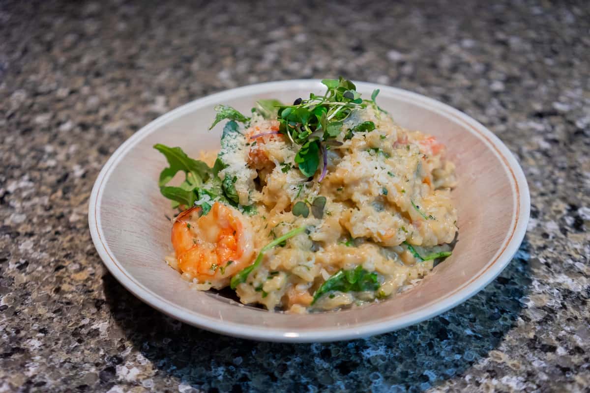 Seafood Risotto Menu Four Twelve Project A Wine & Dinery