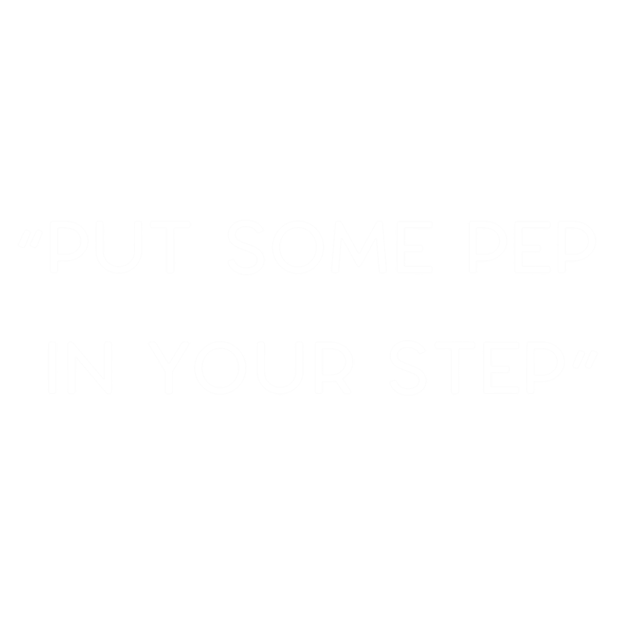 put some pep