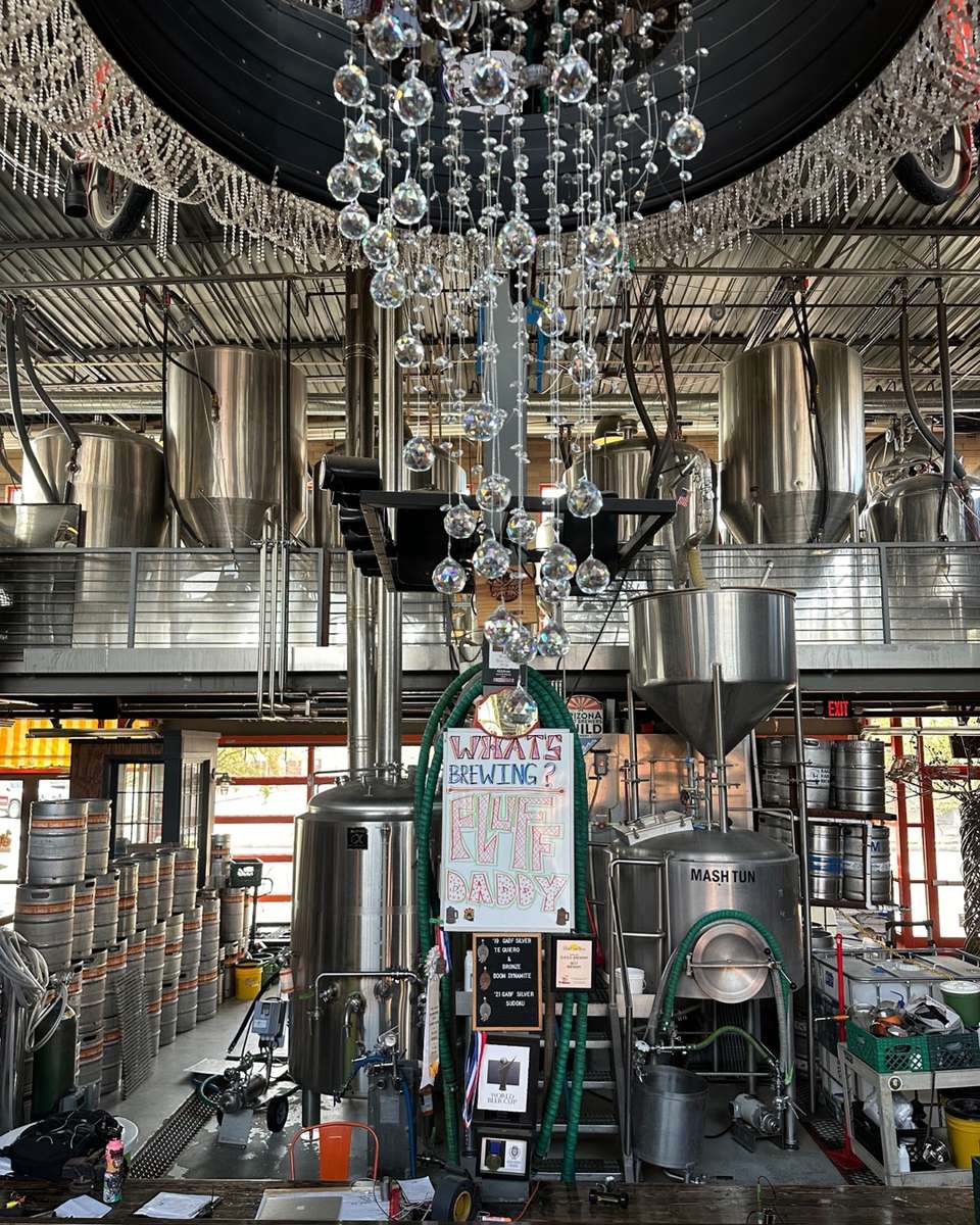 bike chandelier