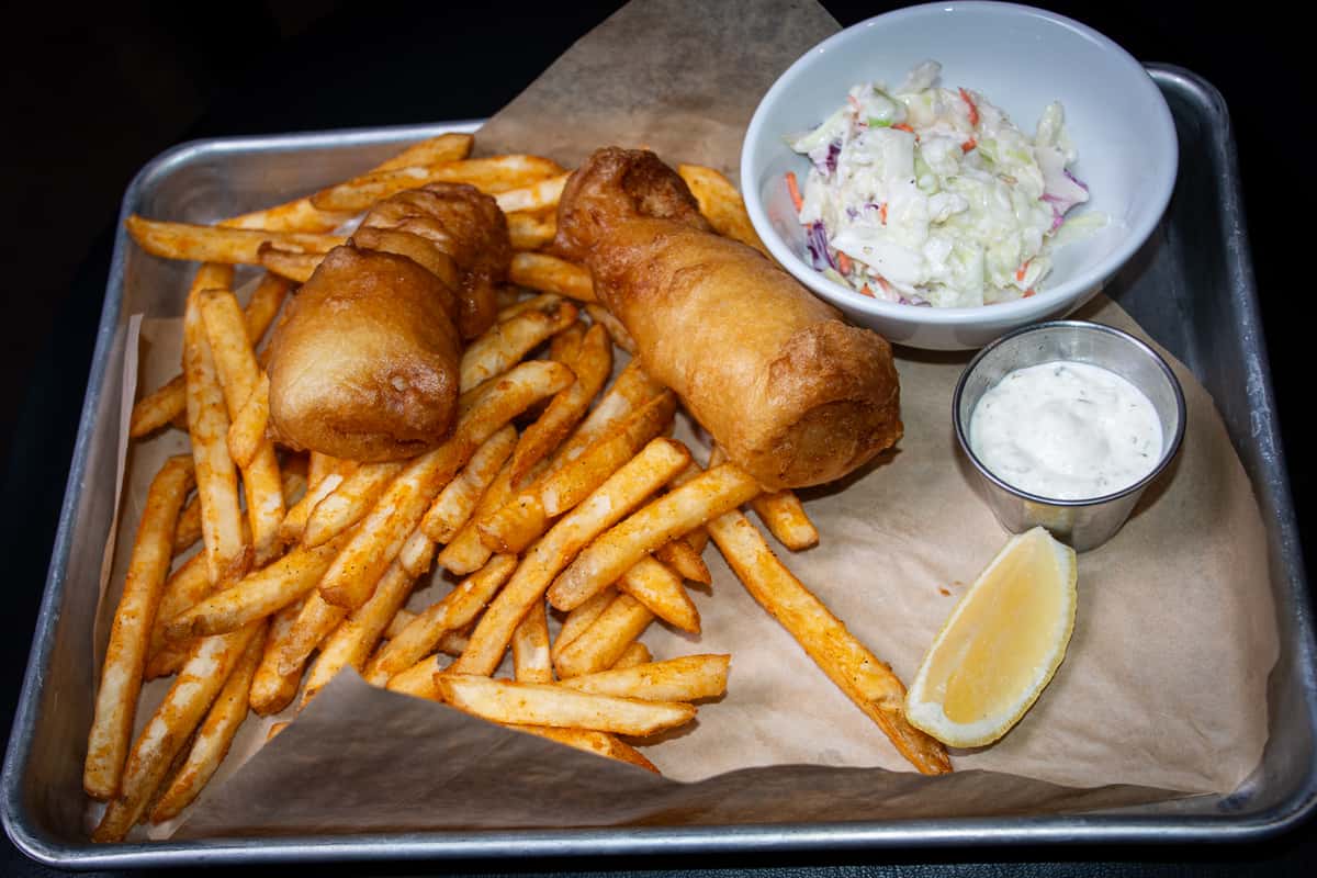 Beer Battered Fish \u0026 Chips - OHSO Brewery + Distillery, image size:1200x800