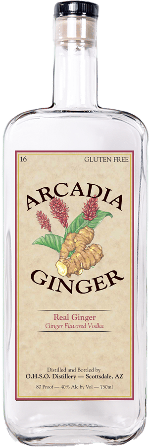 Arcadia Ginger Vodka Bottle
