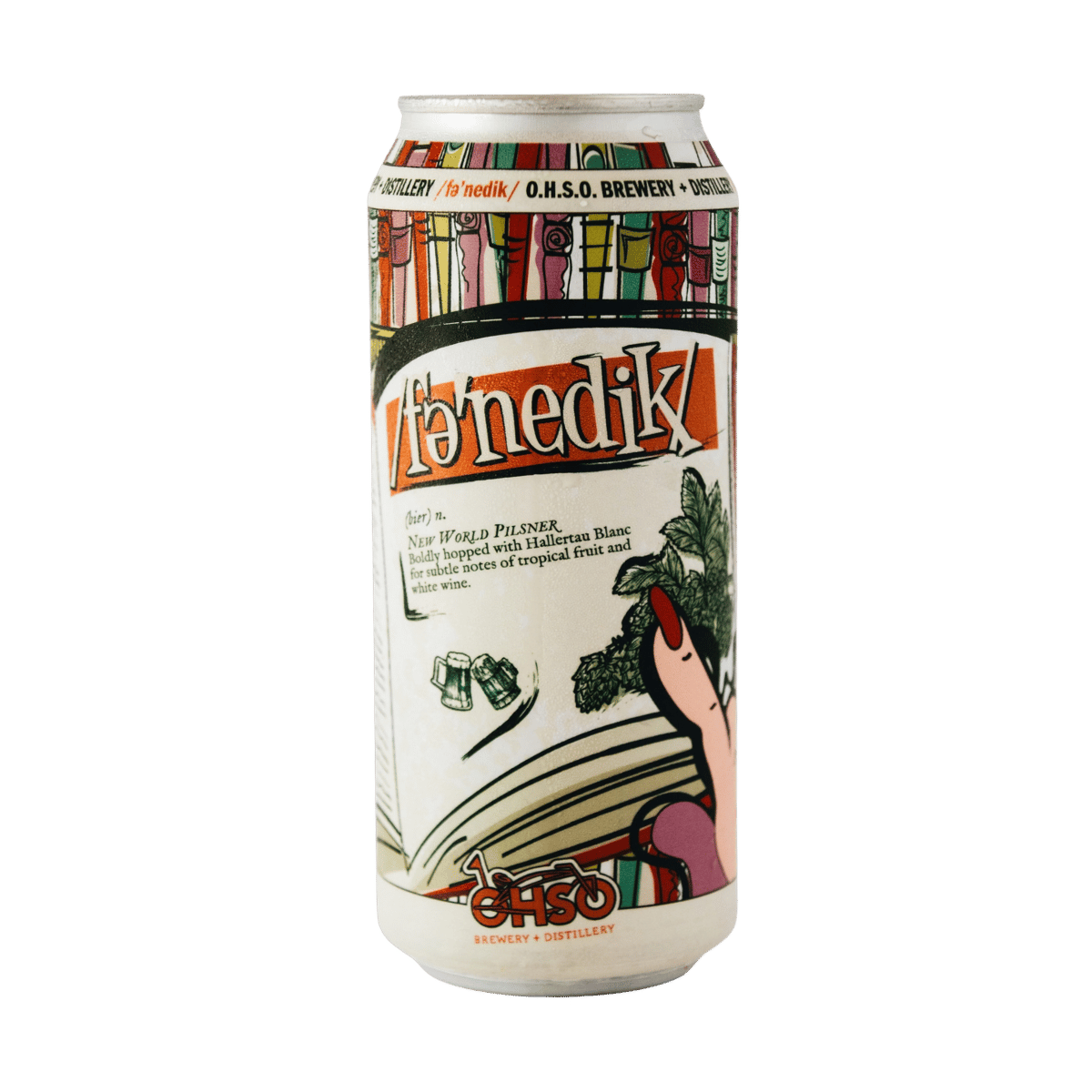 fə'nedik New World Pilsner can