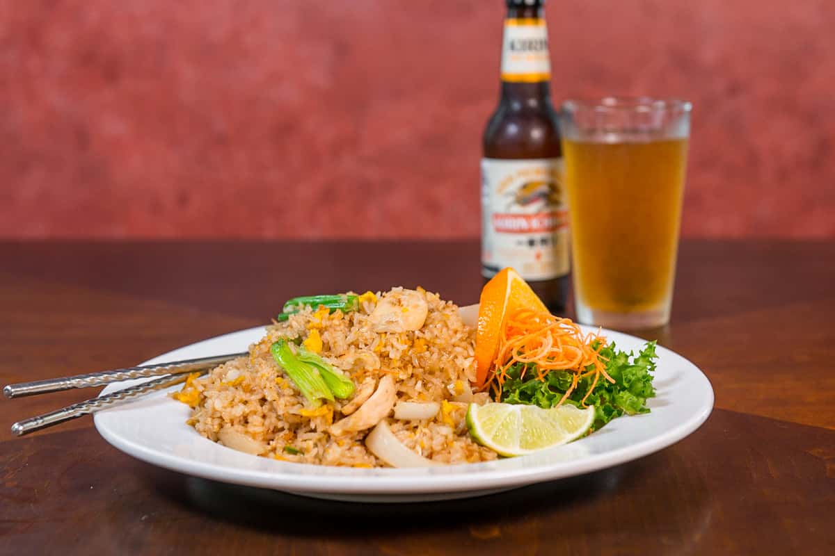 Fried rice and beer