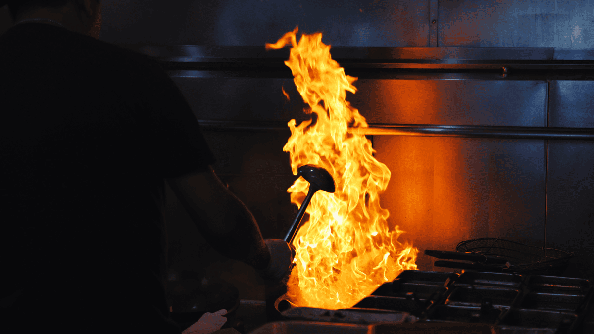 Freshly wok'd over an open flame