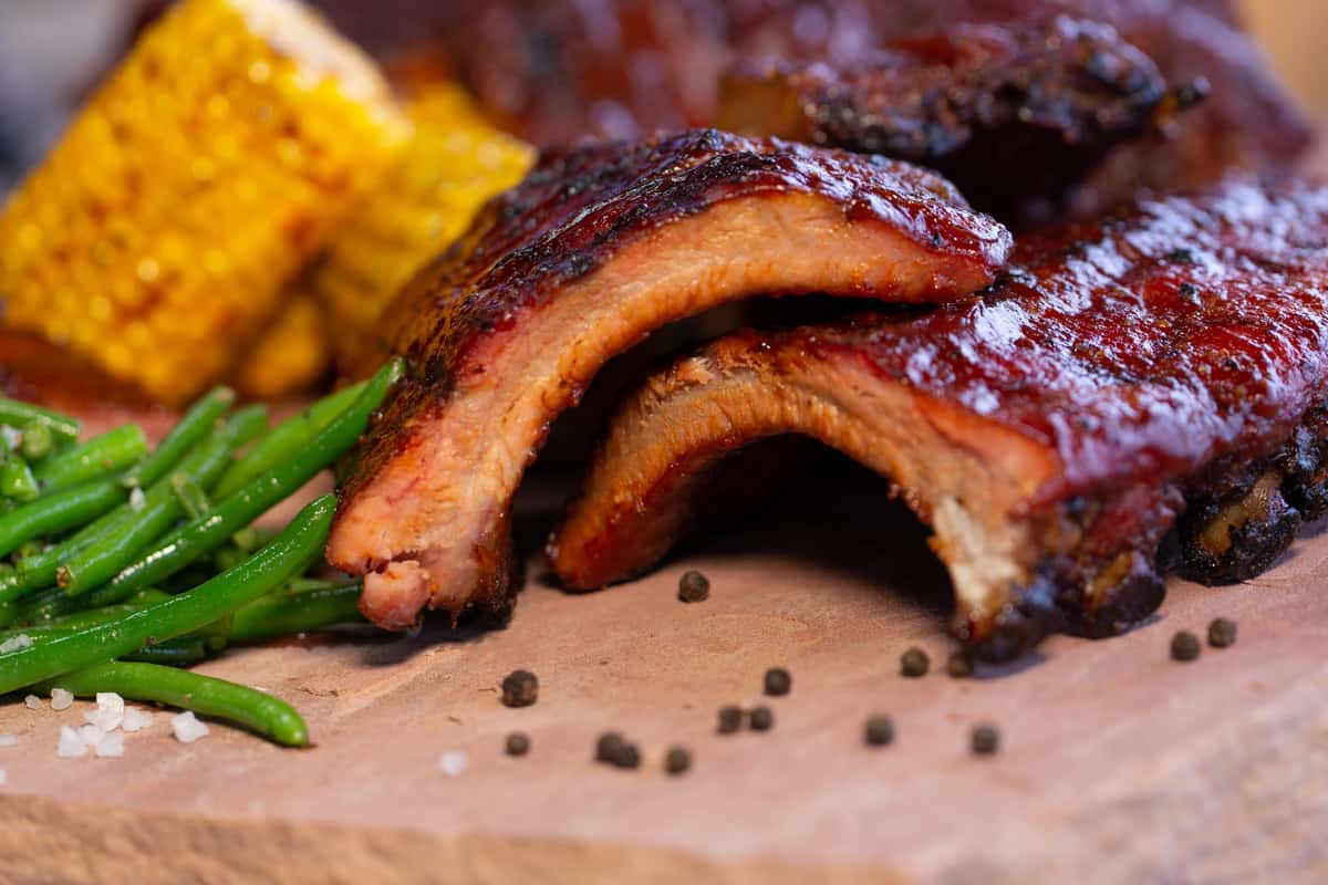 ribs with sides