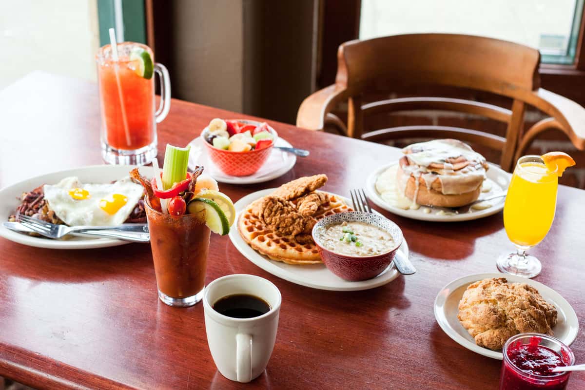 brunch foods on the table