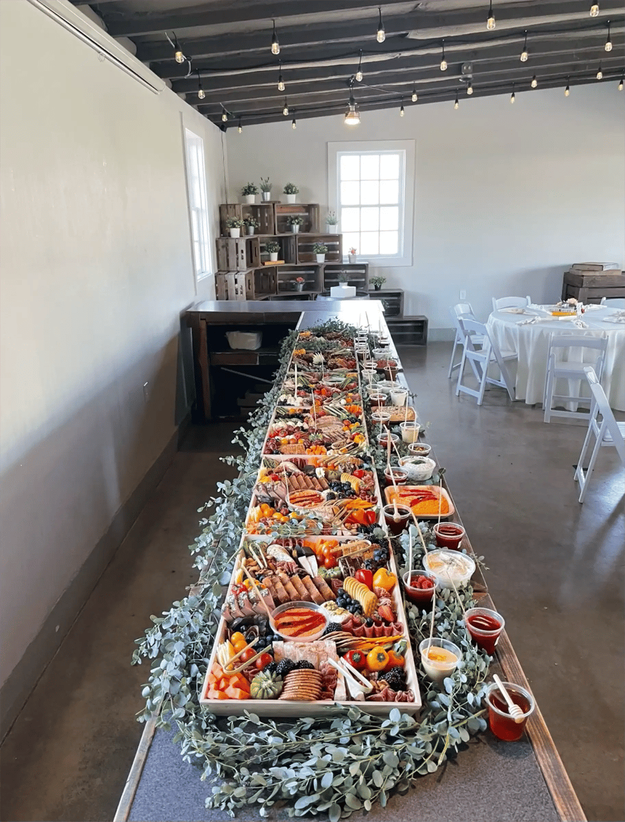 Charcuterie grazing table 