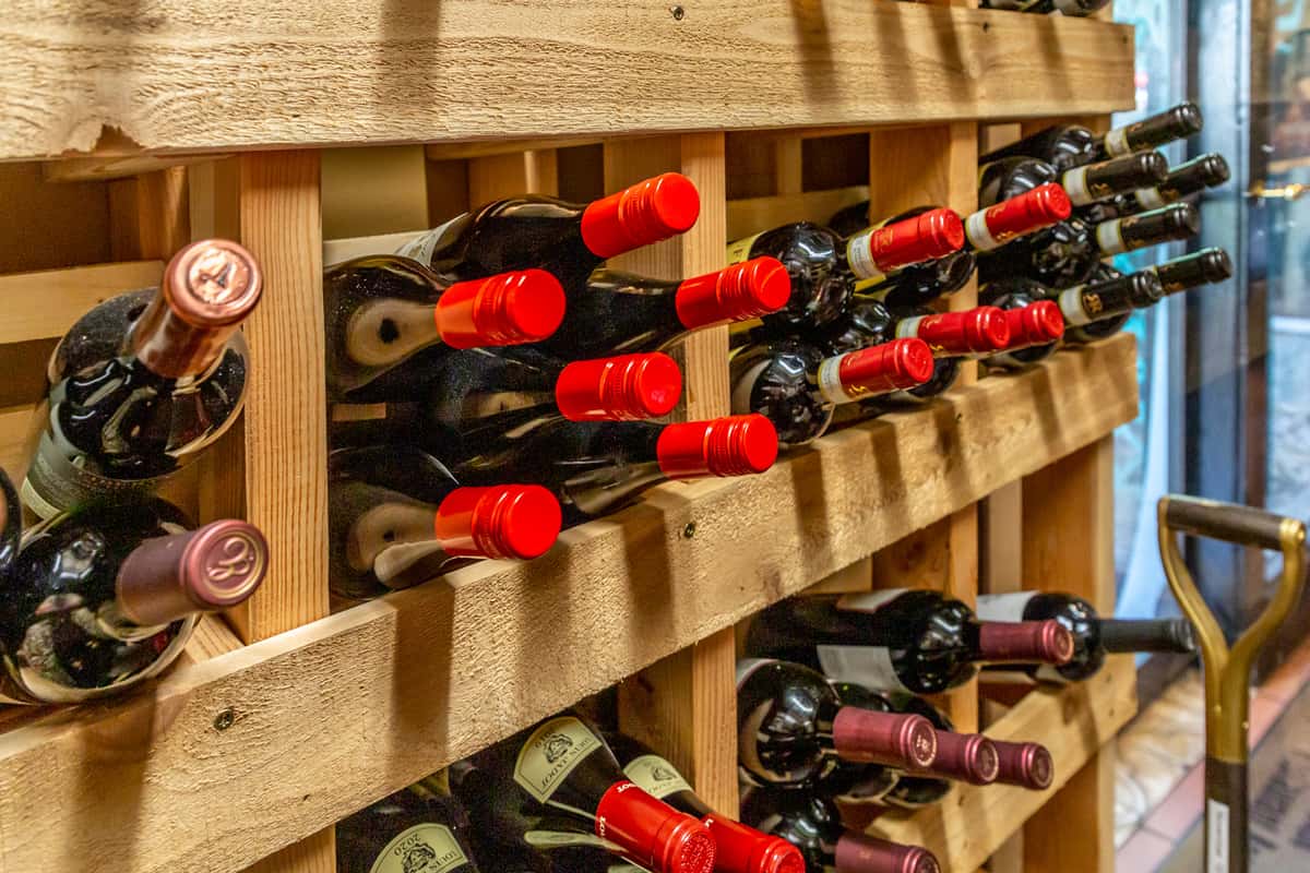 wine bottles
