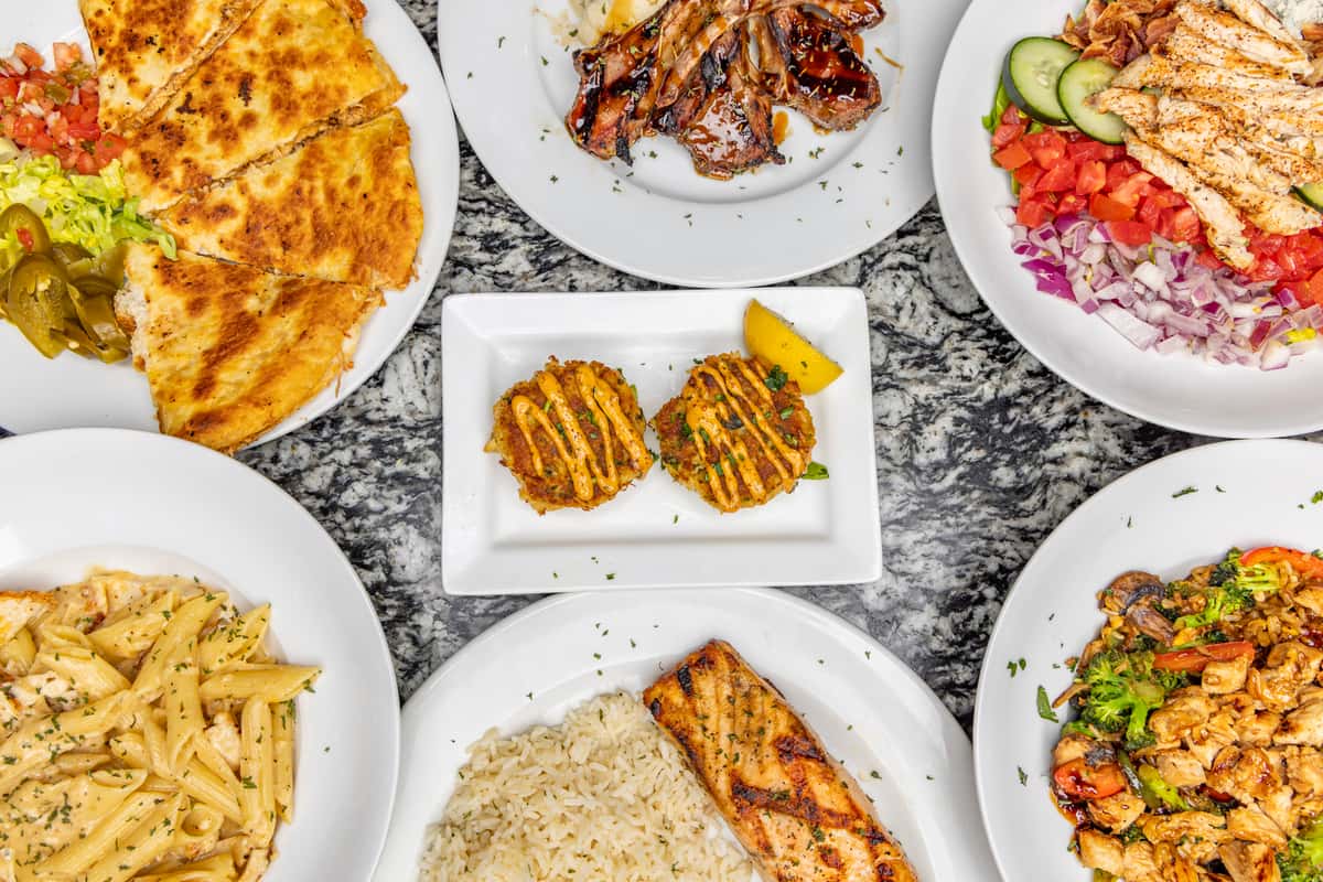 group shot of food
