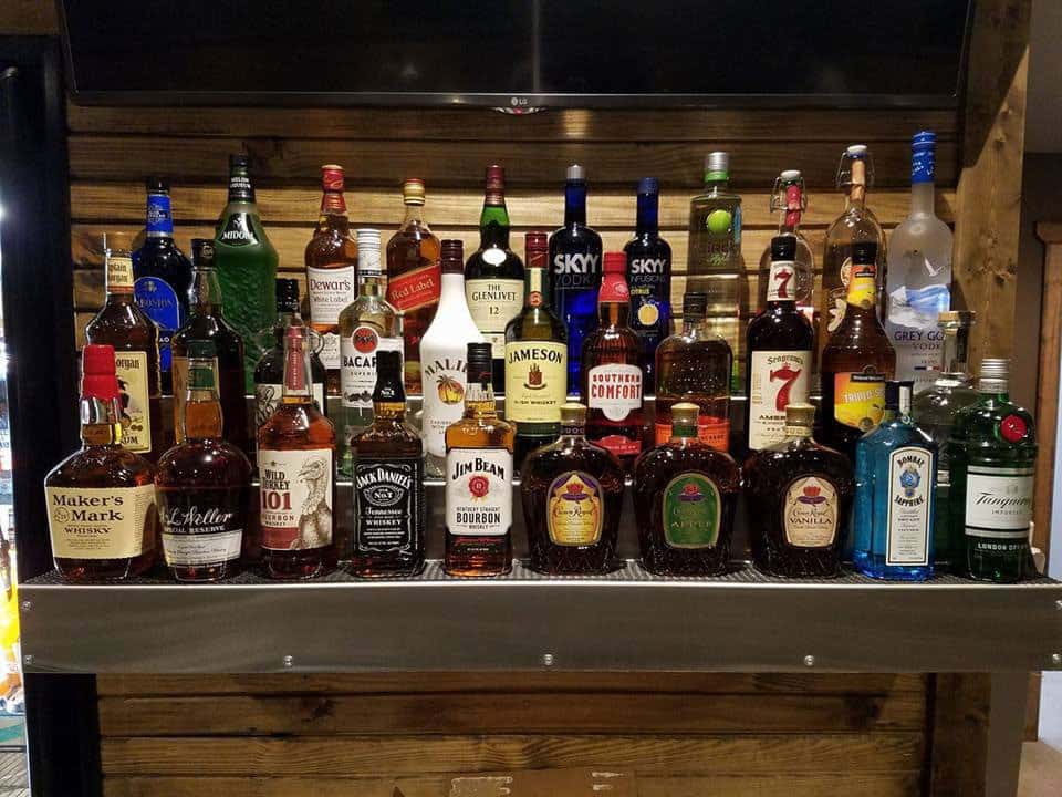 liquor bottles