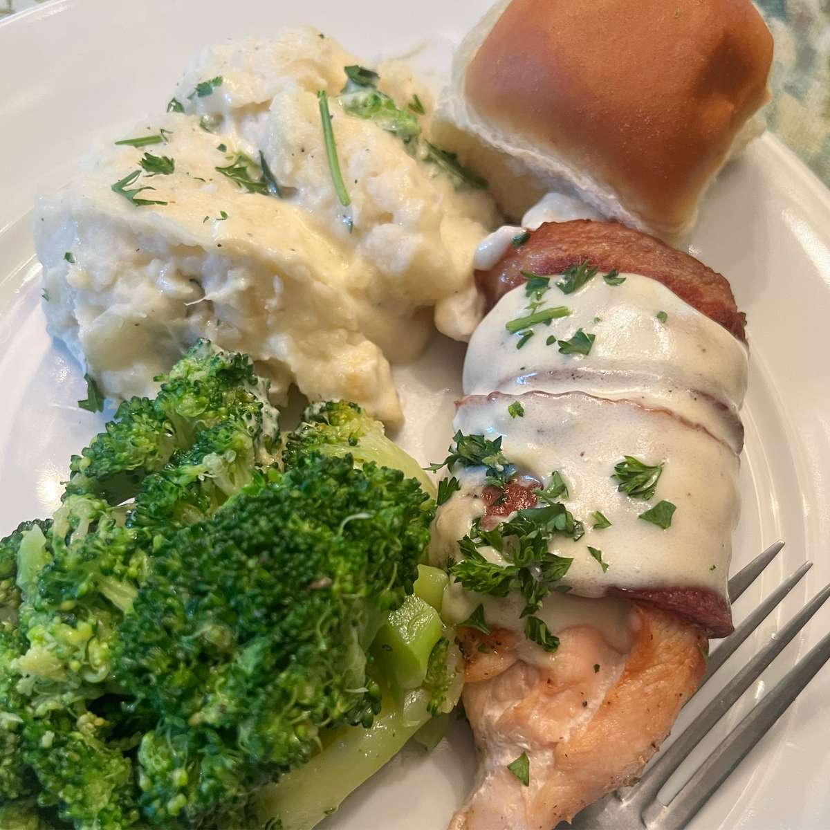 Bacon wrapped chicken