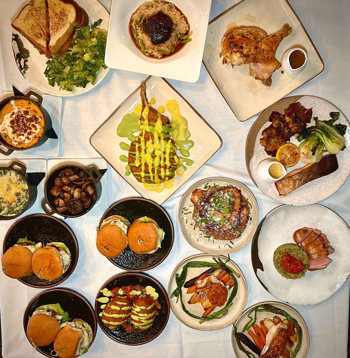 food on table