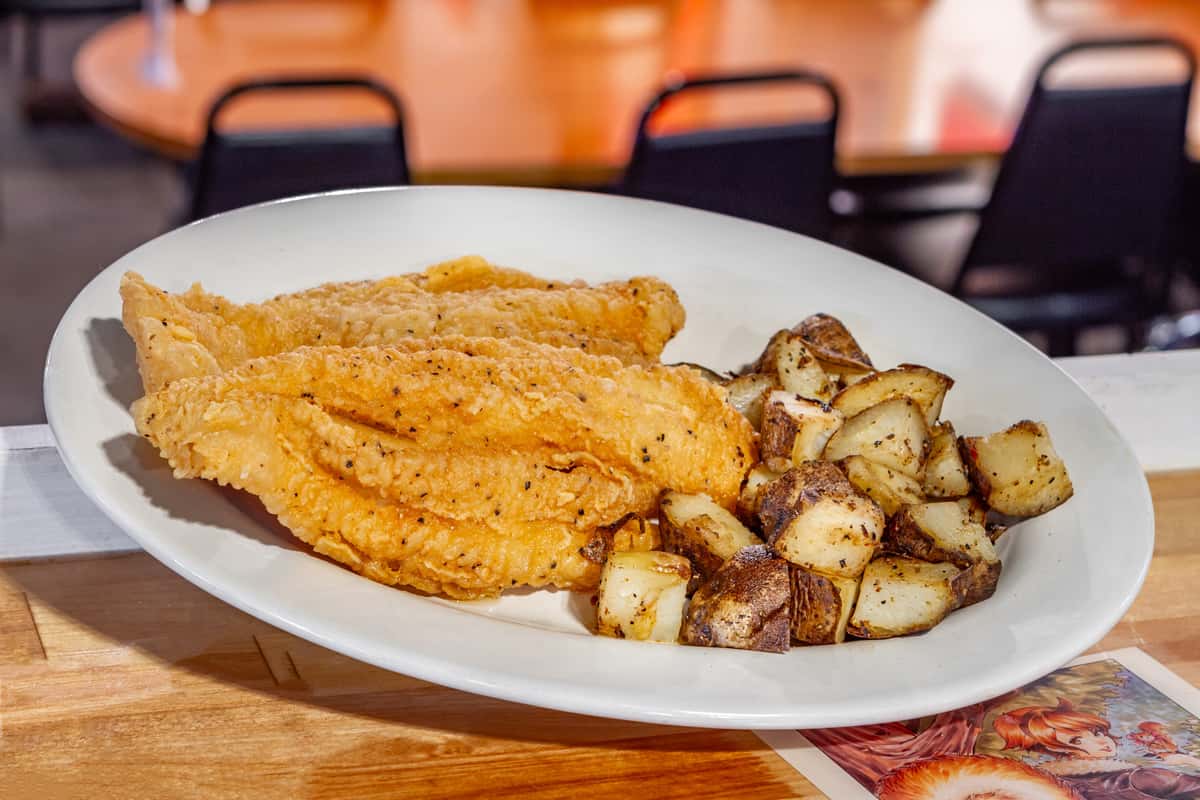 Swai Fish Platter Gaslight Pizza Grill Pizza Restaurant in