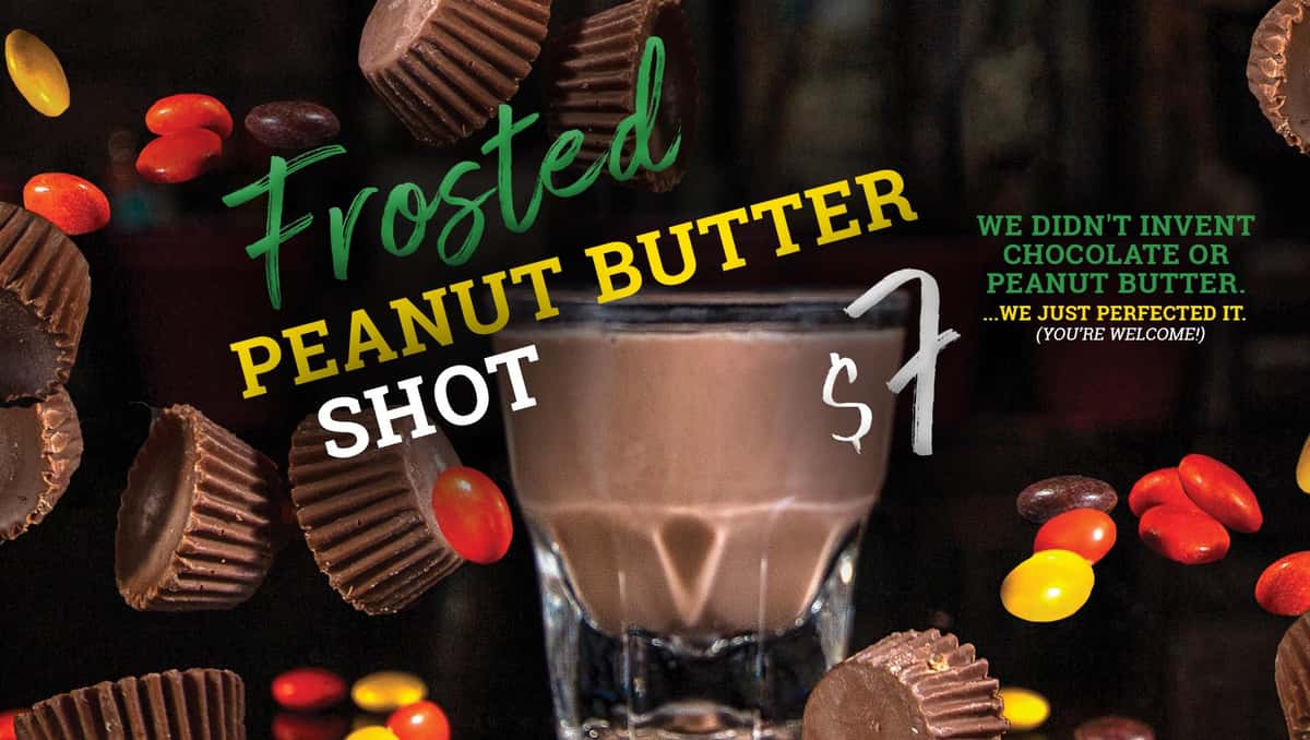 image of frosted shot and $7