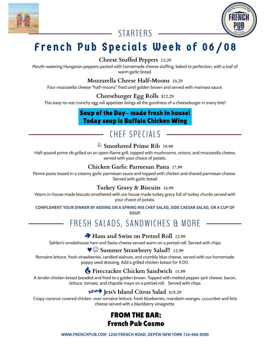 Try our Smothered Prime Rib