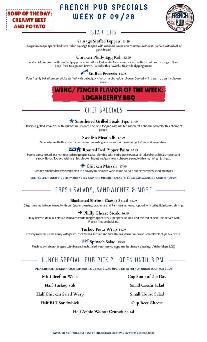 Tuesday Specials