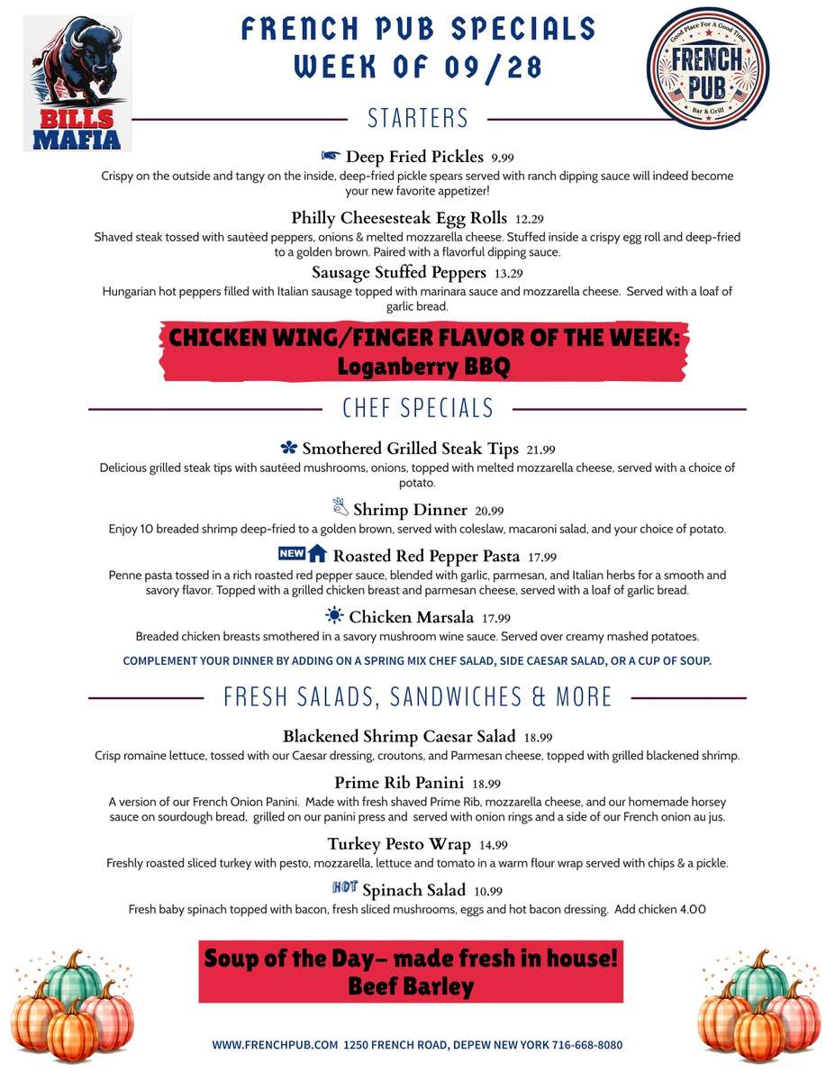 Monday Specials