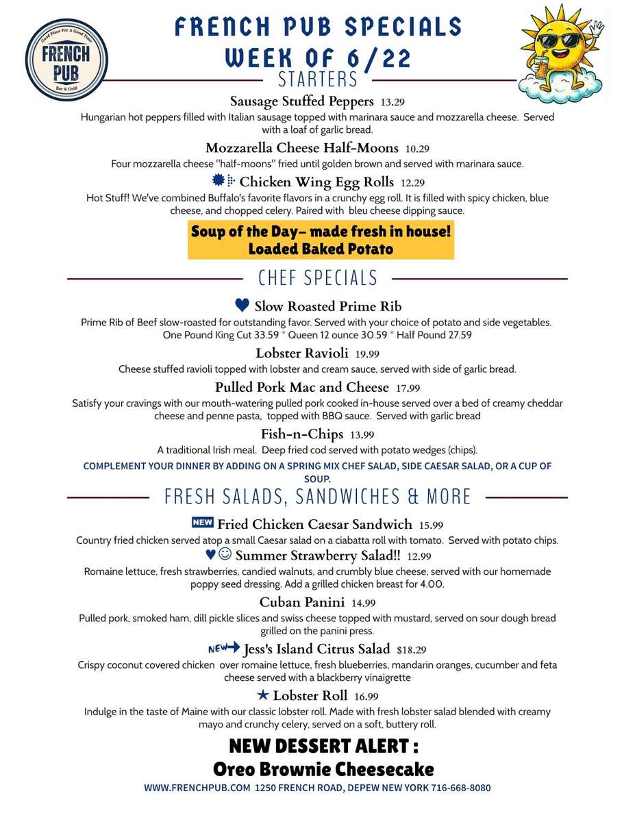 Sunday specials