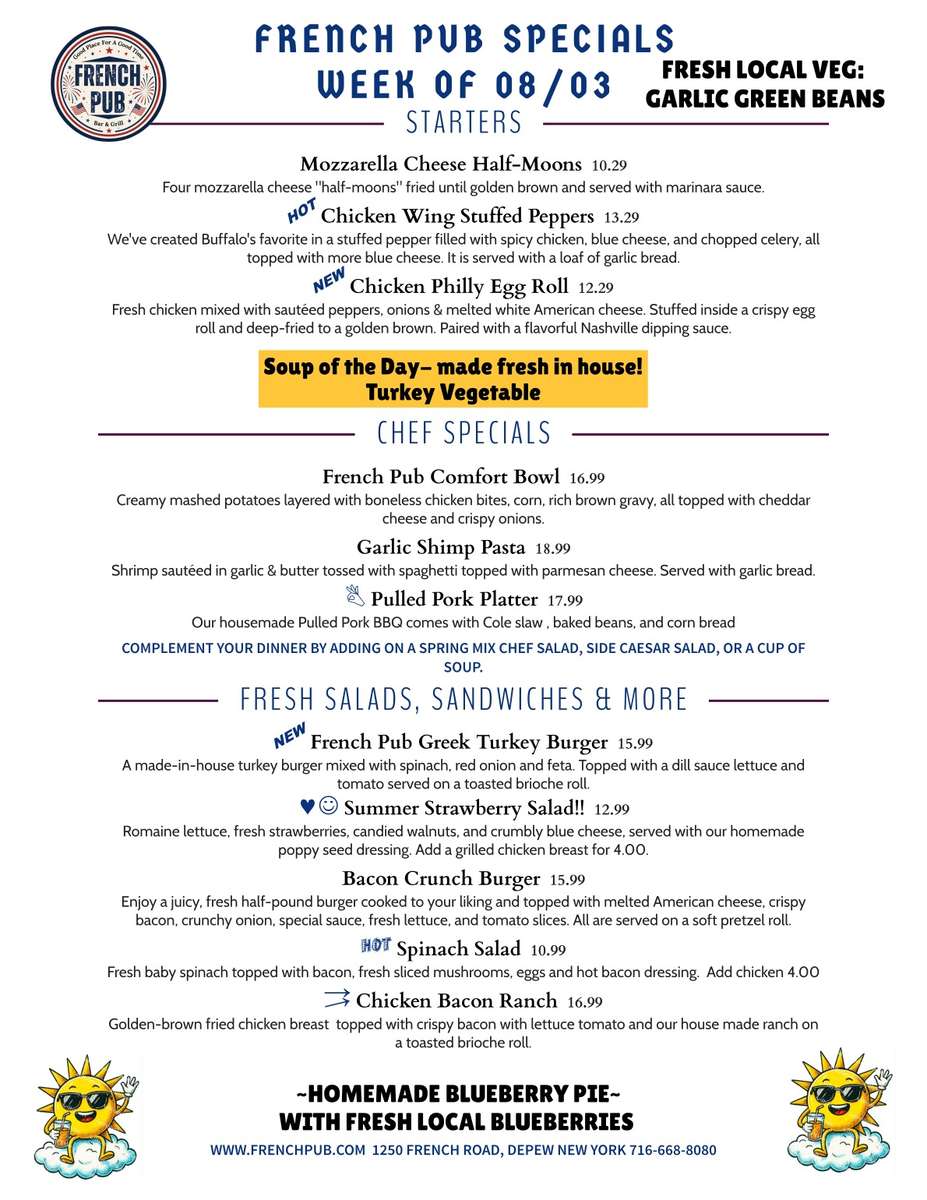 Try our Turkey Burger-made in-house